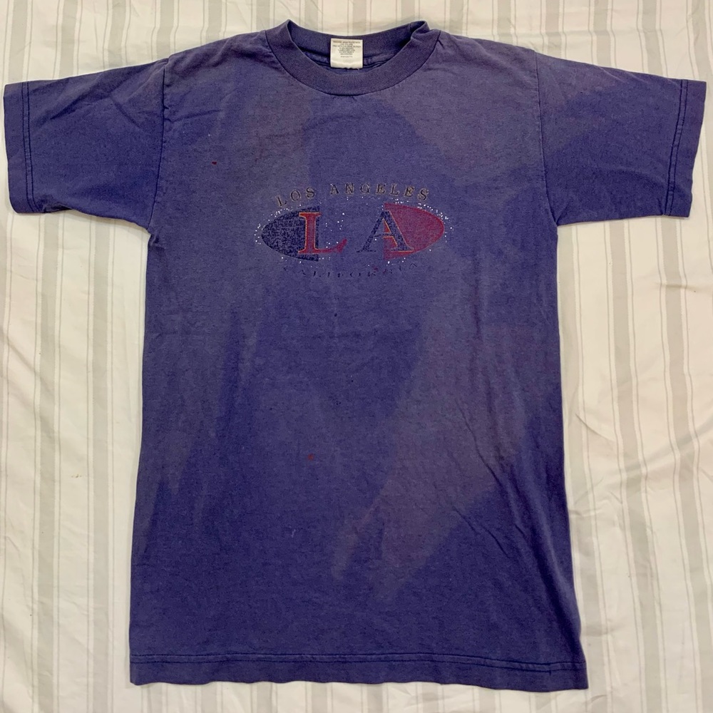 Vintage Los Angeles shirt Murina size Small 90s made in USA naturally faded